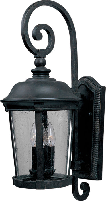 3024CDBZ - Dover Cast 3-Light Outdoor Wall Lantern in Bronze with Seedy Glass by Maxim Lighting