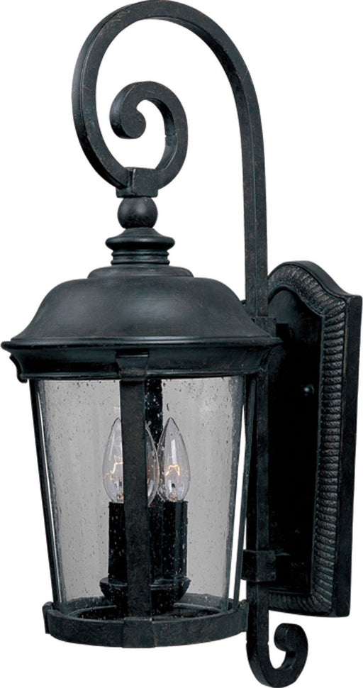 3025CDBZ - Dover Cast 3-Light Outdoor Wall Lantern in Bronze with Seedy Glass by Maxim Lighting