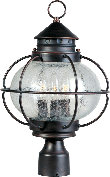 30500CDOI - Portsmouth 3-Light Outdoor Pole/Post Lantern in Oil Rubbed Bronze by Maxim Lighting