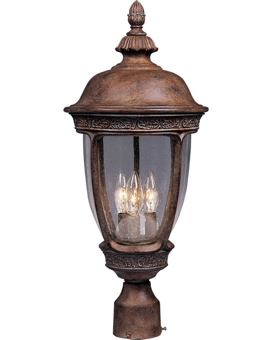 3460CDSE - Knob Hill Cast 3-Light Outdoor Pole/Post Lantern in Sienna by Maxim Lighting