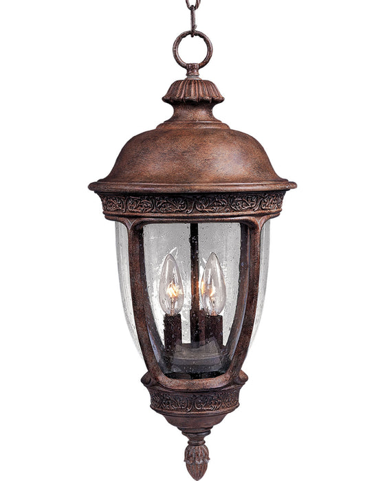 3468CDSE - Knob Hill Cast 3-Light Outdoor Hanging Lantern in Sienna by Maxim Lighting