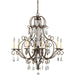 Chateau Eight Light Chandelier in Mocha Bronze