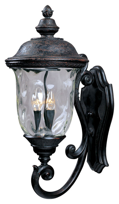 3424WGOB - Carriage House DC 3-Light Outdoor Wall Lantern in Oriental Bronze by Maxim Lighting