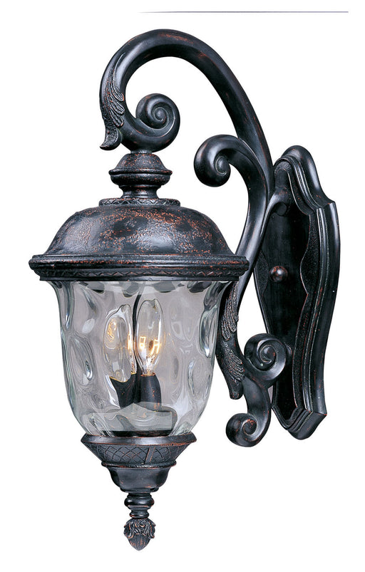 3497WGOB - Carriage House DC 3-Light Outdoor Wall Lantern in Oriental Bronze by Maxim Lighting