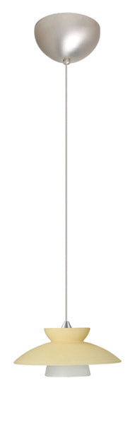 1XC-271897-SN - Trilo 1-Light Pendant in Satin Nickel by Besa Lighting