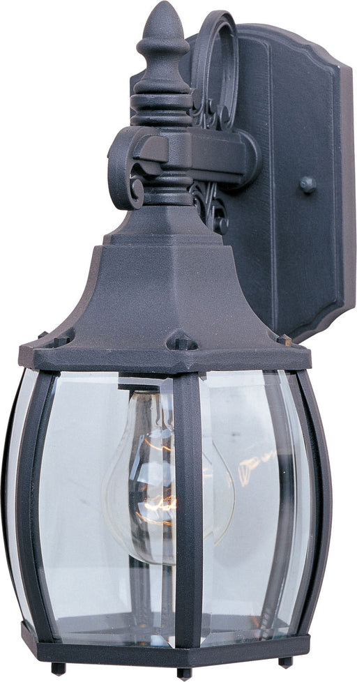 1031BK - Crown Hill 1-Light Outdoor Wall Lantern in Black with Clear Glass by Maxim Lighting