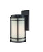 9102-68- La Mirage Outdoor 1-Light Wall Sconce in Winchester with Satin White Glass by Dolan Designs