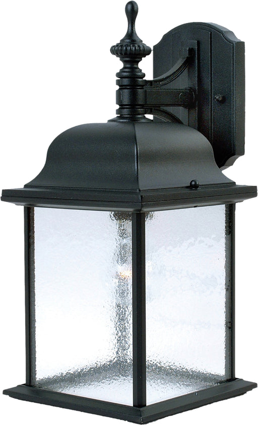 1056BK - Senator 1-Light Outdoor Wall Lantern in Black with Seedy Glass by Maxim Lighting