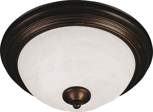 5842MROI - Essentials 3-Light Flush Mount in Oil Rubbed Bronze with Marble Glass by Maxim Lighting