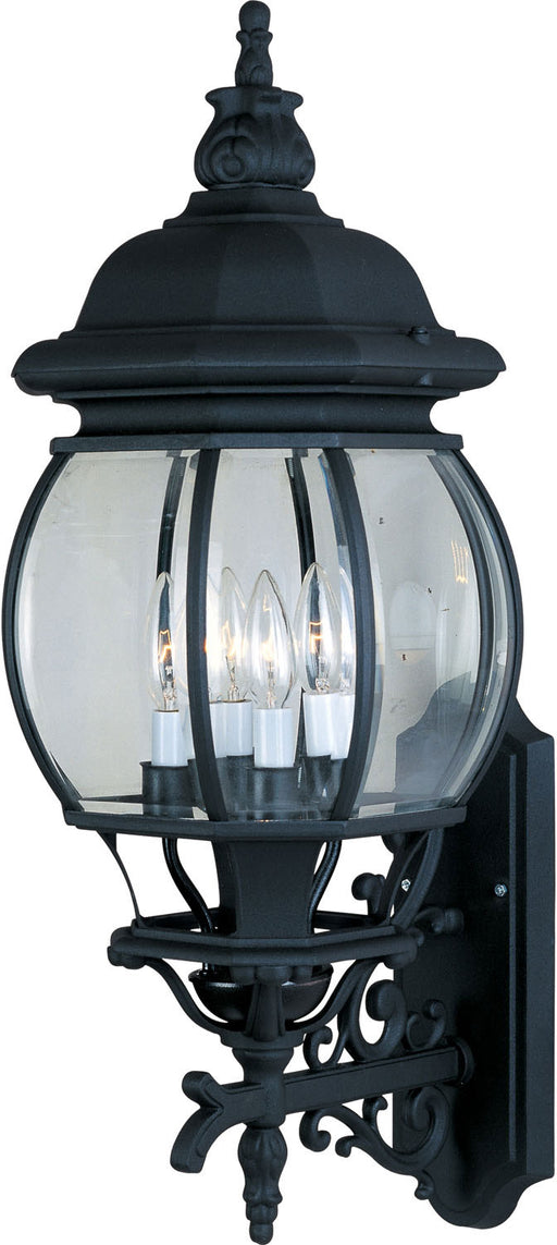 1037BK - Crown Hill 4-Light Outdoor Wall Lantern in Black by Maxim Lighting