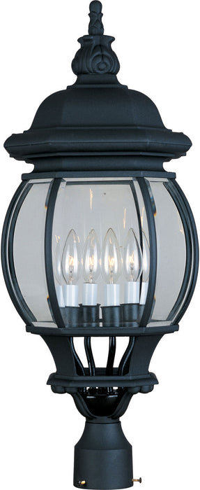 1038BK - Crown Hill 4-Light Outdoor Pole/Post Lantern in Black by Maxim Lighting