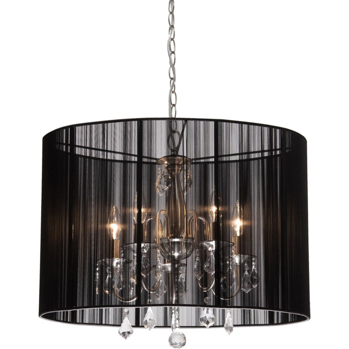 AC381BK - Claremont 5-Light Chandelier in Black by Artcraft