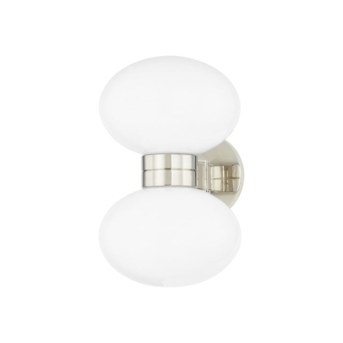 2402-PN - Otsego 2-Light Wall Sconce in Polished Nickel by Hudson Valley