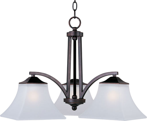 20094FTOI - Aurora 3-Light Chandelier in Oil Rubbed Bronze by Maxim Lighting