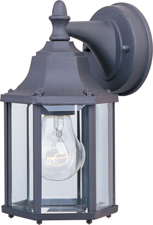 1026BK - Builder Cast 1-Light Outdoor Wall Lantern in Black with Clear Glass by Maxim Lighting