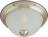 5830FTSN - Essentials 1-Light Flush Mount in Satin Nickel with Frosted Glass by Maxim Lighting