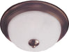 5831FTOI - Essentials 2-Light Flush Mount in Oil Rubbed Bronze with Frosted Glass by Maxim Lighting