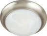 5850MRSN - Essentials 1-Light Flush Mount in Satin Nickel with Marble Glass by Maxim Lighting