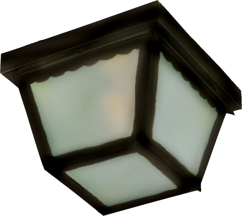 6204FTBK - Outdoor Essentials 2-Light Outdoor Ceiling Mount in Black with Frosted Glass by Maxim Lighting