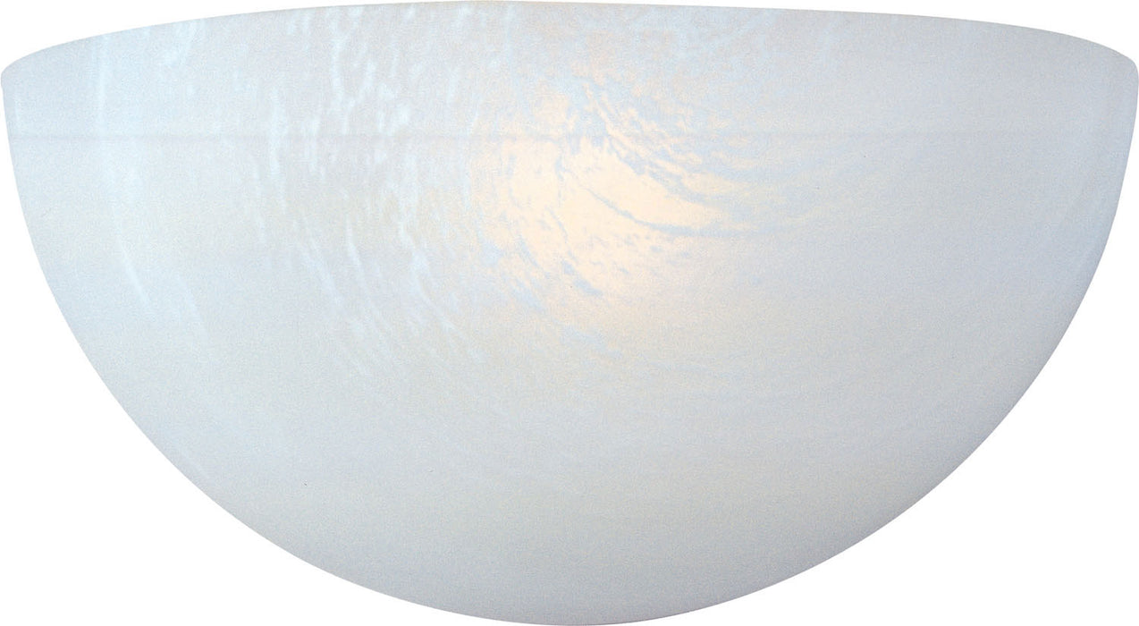 20585MRWT - Essentials 1-Light Wall Sconce in White with Marble Glass by Maxim Lighting