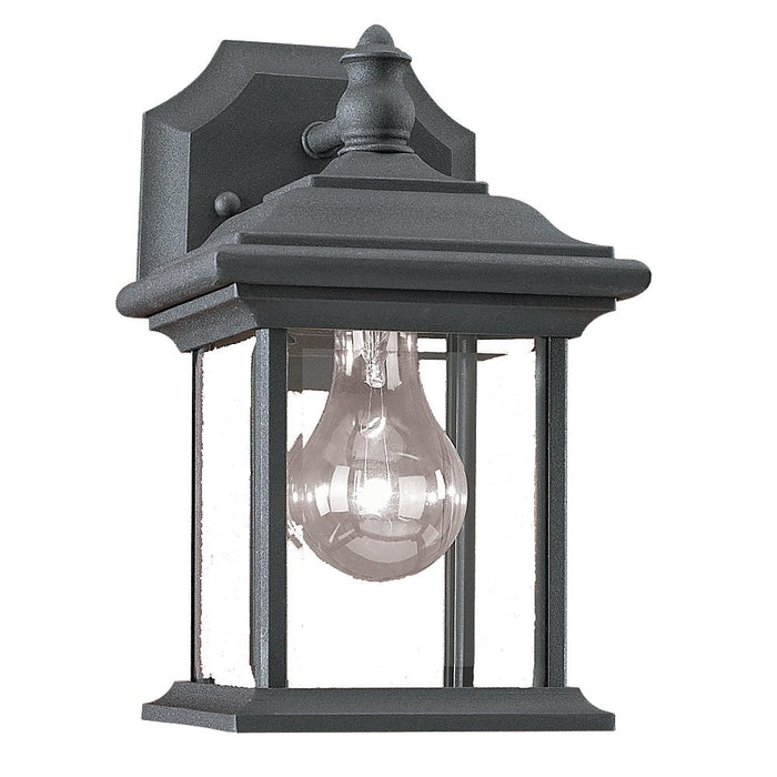 Wynfield One Light Outdoor Wall Lantern in Black