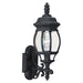 Wynfield One Light Outdoor Wall Lantern in Black