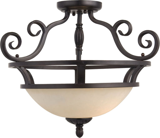 12201FIOI - Manor 2-Light Semi-Flush Mount in Oil Rubbed Bronze by Maxim Lighting