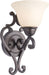 12211FIOI - Manor 1-Light Wall Sconce in Oil Rubbed Bronze with Frosted Ivory Glass by Maxim Lighting