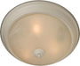 5842MRTW - Essentials 3-Light Flush Mount in Textured White with Marble Glass by Maxim Lighting