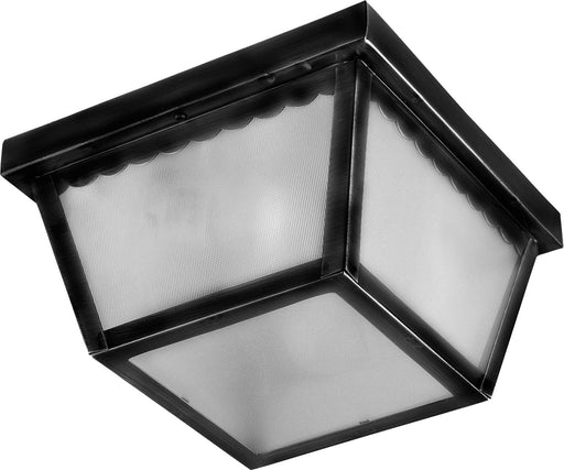 6203FTBK - Outdoor Essentials 1-Light Outdoor Ceiling Mount in Black with Frosted Glass by Maxim Lighting