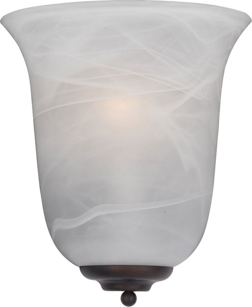 20580MROI - Essentials 1-Light Wall Sconce in Oil Rubbed Bronze with Marble Glass by Maxim Lighting