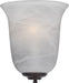 20580MROI - Essentials 1-Light Wall Sconce in Oil Rubbed Bronze with Marble Glass by Maxim Lighting