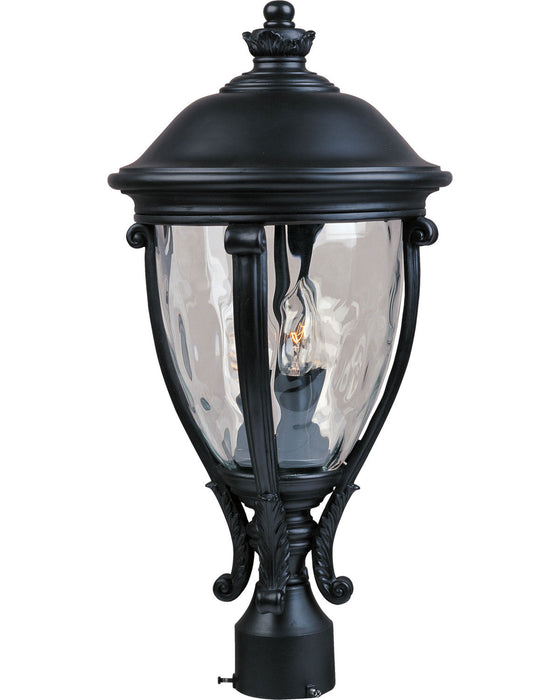 41421WGBK - Camden VX 3-Light Outdoor Pole/Post Lantern in Black by Maxim Lighting