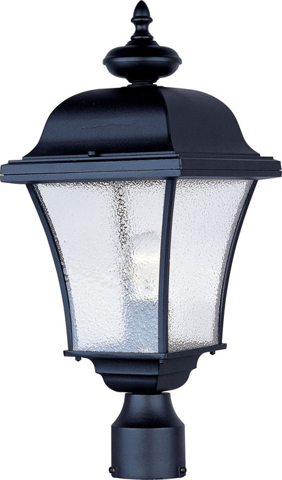 1065BK - Senator 1-Light Outdoor Pole/Post Lantern in Black with Seedy Glass by Maxim Lighting