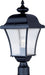 1065BK - Senator 1-Light Outdoor Pole/Post Lantern in Black with Seedy Glass by Maxim Lighting