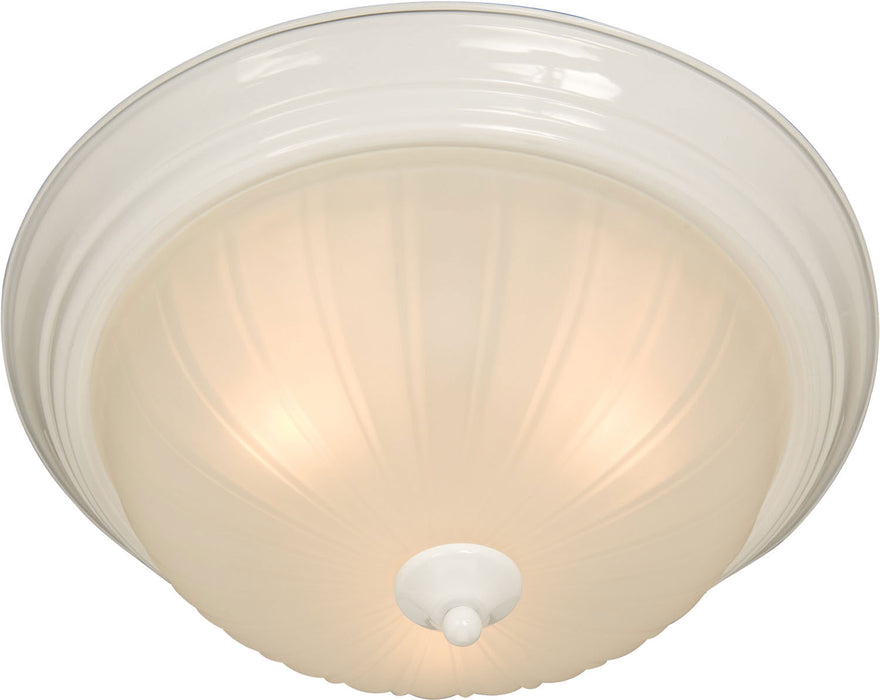 5832FTWT - Essentials 3-Light Flush Mount in White with Frosted Glass by Maxim Lighting