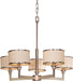 12055WTSN - Nexus 5-Light Chandelier in Satin Nickel with White Glass by Maxim Lighting