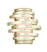 128-11- Vertigo 1-Light Wall Sconce in Modern Silver Leaf with Citrine Ice Glass by Corbett Lighting