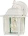 1025WT - Builder Cast 1-Light Outdoor Wall Lantern in White with Clear Glass by Maxim Lighting