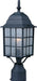 1052BK - North Church 1-Light Outdoor Pole/Post Lantern in Black by Maxim Lighting