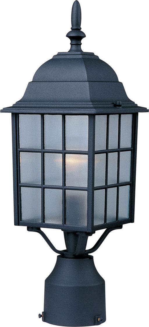 1052BK - North Church 1-Light Outdoor Pole/Post Lantern in Black by Maxim Lighting