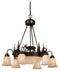 CH55406BBZ- Bryce 9-Light Chandelier in Burnished Bronze by Vaxcel