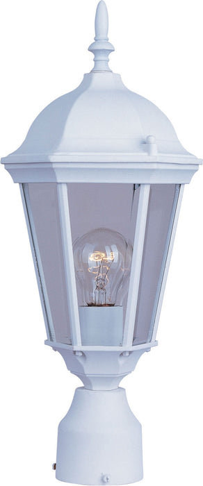 1001WT - Westlake Cast 1-Light Outdoor Pole/Post Lantern in White by Maxim Lighting