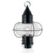 1510-BL-CL- Classic Onion Large Post in Black with Clear Glass by Norwell Lighting