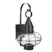 1512-BL-CL- Classic Onion Medium Wall Lantern in Black with Clear Glass by Norwell Lighting