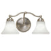 9662-BN-FL- Soleil 2-Light Sconce in Brush Nickel with Flared Glass by Norwell Lighting