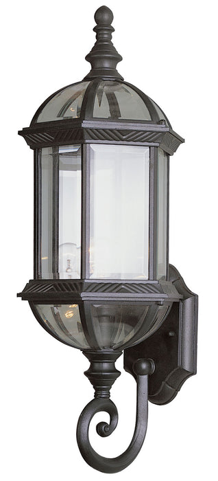 4180 BK- Wentworth 1-Light Wall Lantern in Black with Clear Beveled Glass by Trans Globe Lighting