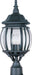 1035BK - Crown Hill 3-Light Outdoor Pole/Post Lantern in Black with Clear Glass by Maxim Lighting