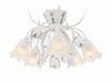 4810-WW- Southport 5-Light Ceiling Mount in Wet White by Crystorama