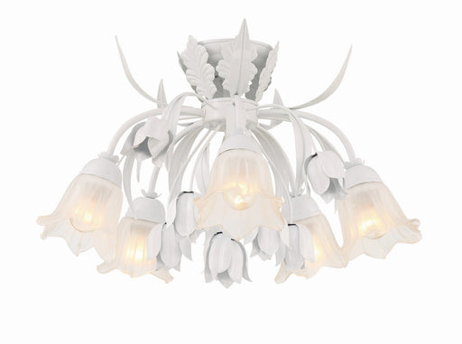 4810-WW- Southport 5-Light Ceiling Mount in Wet White by Crystorama